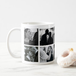 Utforma din egen 8 Photo Collage Kärlek/familj Kaffemugg