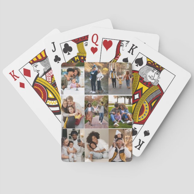 Utforma din egen 9-fotokollage casinokort (Baksidan)