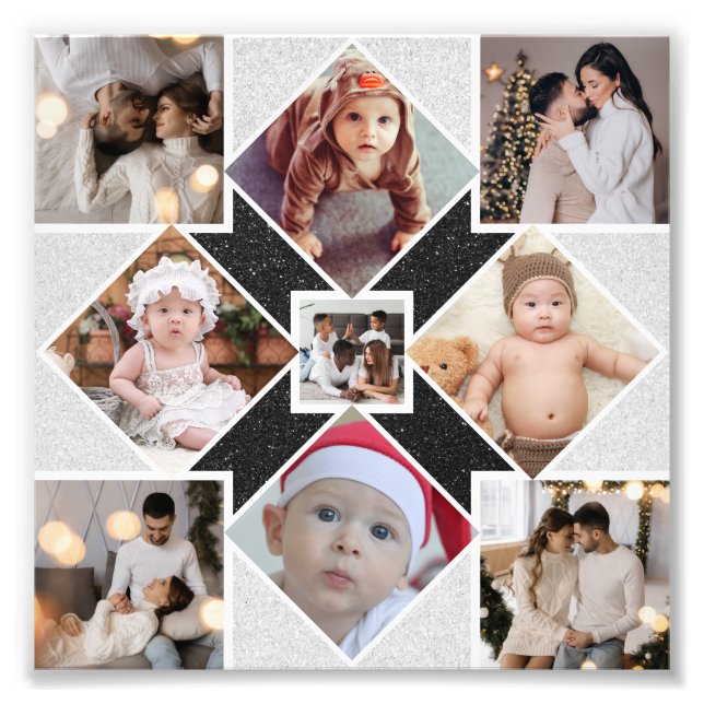 Utforma din egen 9-fotokollage fototryck (Framsidan)