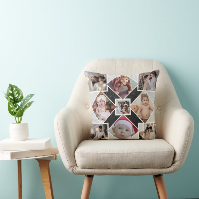 Utforma din egen 9-fotokollage kudde (Stol)