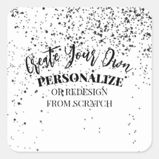 Utforma din egen Anpassningsbar Fyrkantigt Klistermärke