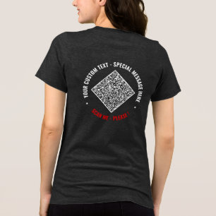 Utforma din egen Anpassningsbar och QR-kod T Shirt