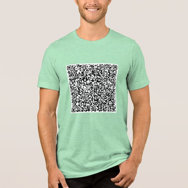 Utforma din egen Anpassningsbar QR-kodsökningsinfo T Shirt (Framsida)