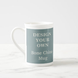 Utforma din egen bensida China Mugg - Teal Benporslin Mugg