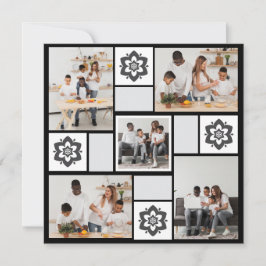 Utforma din egen Blommigt 5 fotokollage Meddelande