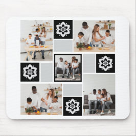 Utforma din egen Blommigt 5 fotokollage Musmatta