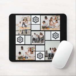 Utforma din egen Blommigt 5 fotokollage Musmatta