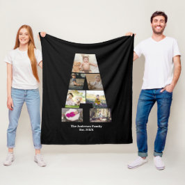 Utforma din egen Brev A-fotosamling Fleecefilt