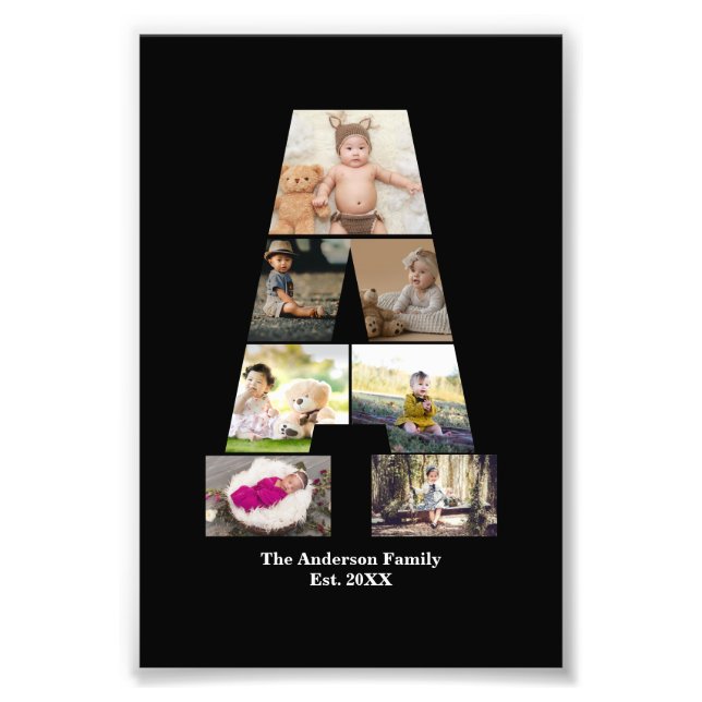Utforma din egen Brev A-fotosamling Fototryck (Framsidan)
