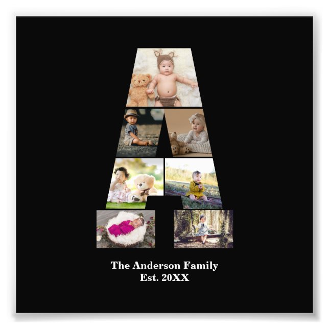 Utforma din egen Brev A-fotosamling Fototryck (Framsidan)