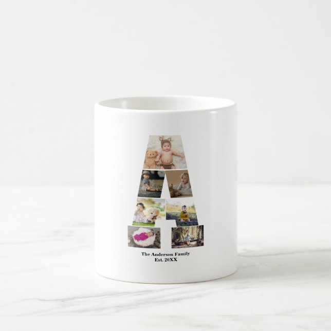 Utforma din egen Brev A-fotosamling Kaffemugg (Center)