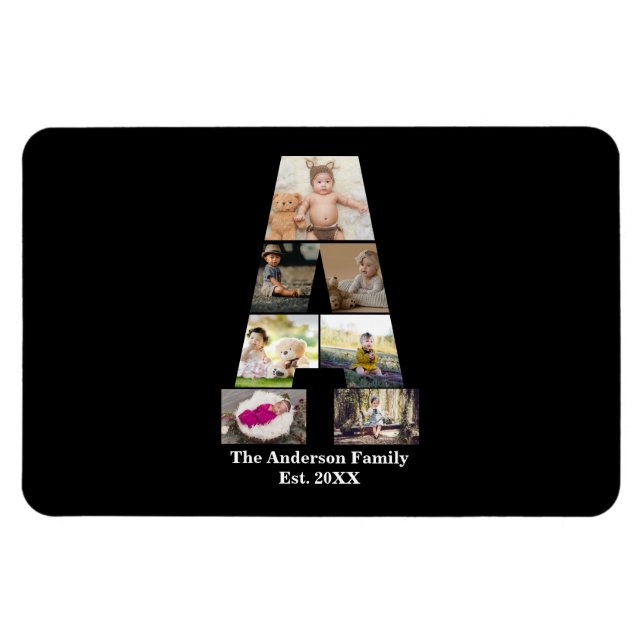 Utforma din egen Brev A-fotosamling Magnet (Horisontell)