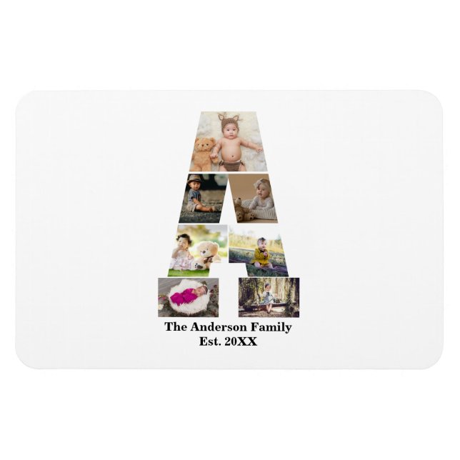Utforma din egen Brev A-fotosamling Magnet (Horisontell)