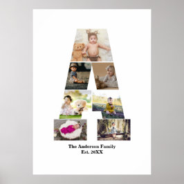 Utforma din egen Brev A-fotosamling Poster
