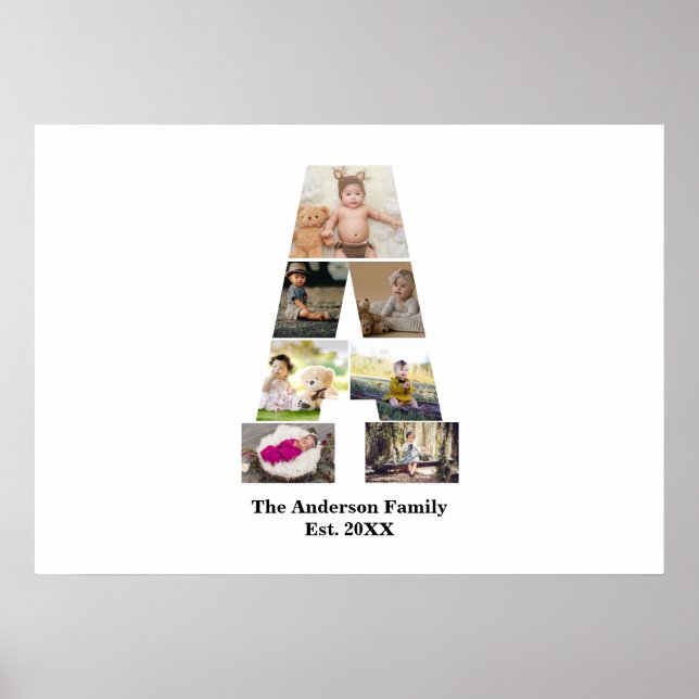 Utforma din egen Brev A-fotosamling Poster (Framsidan)