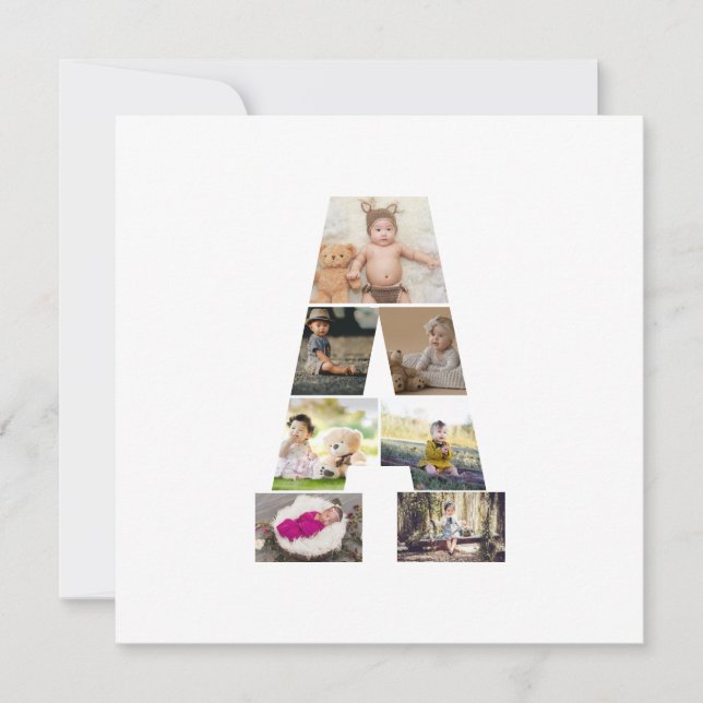 Utforma din egen Brev A-fotosamling Tack Kort (Framsida)