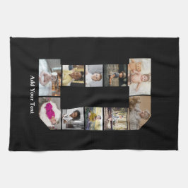 Utforma din egen Brev D-fotokollage Kökshandduk