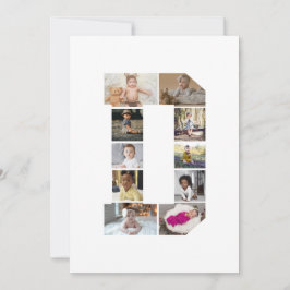 Utforma din egen Brev D-fotokollage Meddelande