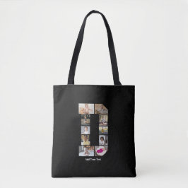 Utforma din egen Brev D-fotokollage Tygkasse