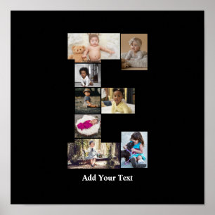 Utforma din egen Brev E-fotokollage Poster