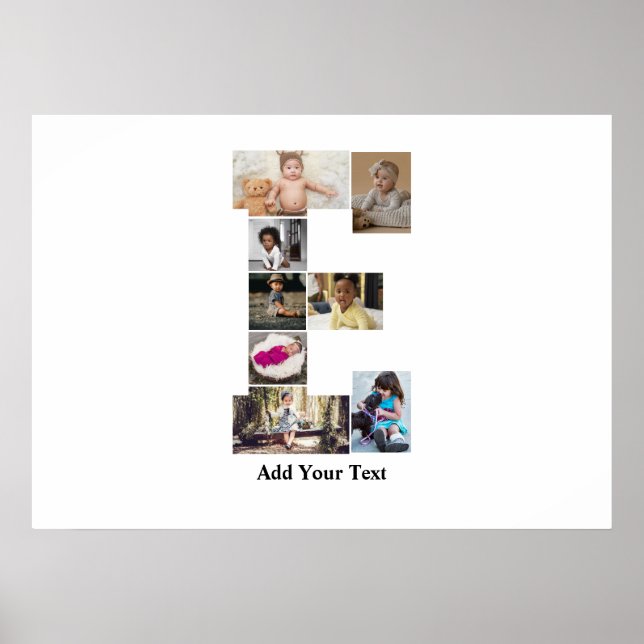 Utforma din egen Brev E-fotokollage Poster (Framsidan)