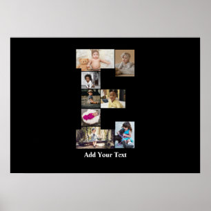 Utforma din egen Brev E-fotokollage Poster
