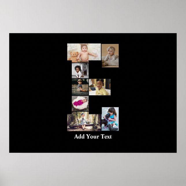 Utforma din egen Brev E-fotokollage Poster (Framsidan)