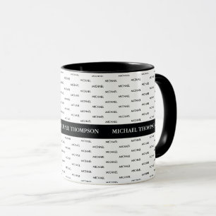 utforma din egen coola modern bläck. mugg med namn
