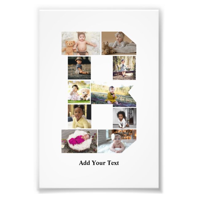 Utforma din egen fotopassage för Brev B Fototryck (Framsidan)