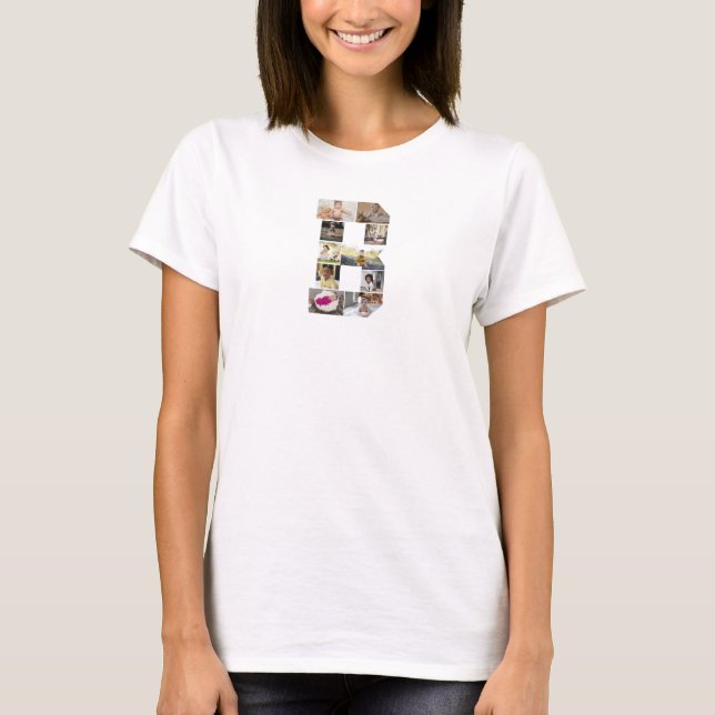 Utforma din egen fotopassage för Brev B T Shirt (Framsida)