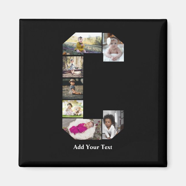 Utforma din egen fotopassage för Brev C Magnet (Framsidan)