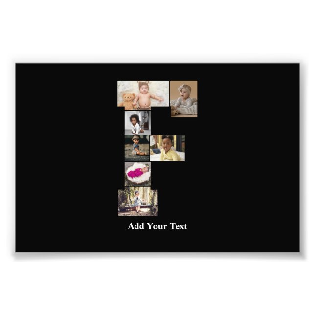 Utforma din egen fotopassage för Brev F Fototryck (Framsidan)