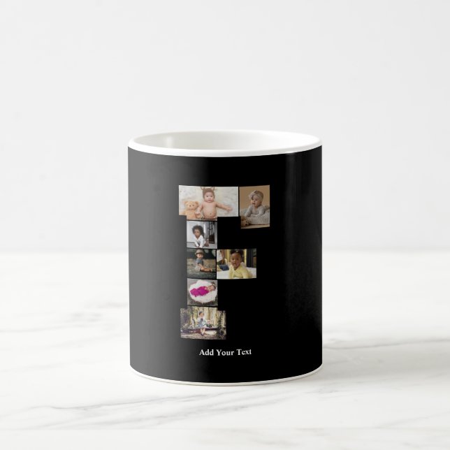 Utforma din egen fotopassage för Brev F Kaffemugg (Center)