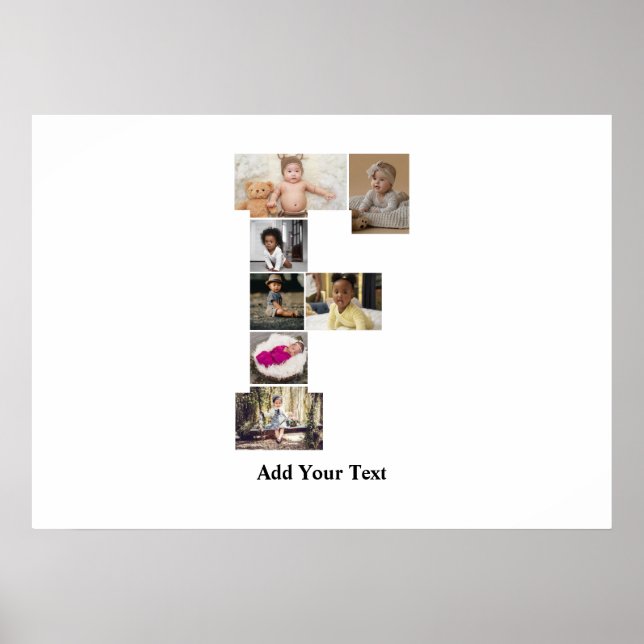 Utforma din egen fotopassage för Brev F Poster (Framsidan)