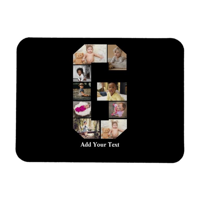 Utforma din egen fotopassage för Brev G Magnet (Horisontell)
