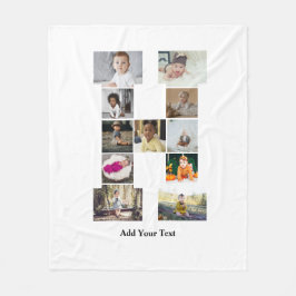 Utforma din egen fotopassage för Brev H Fleecefilt