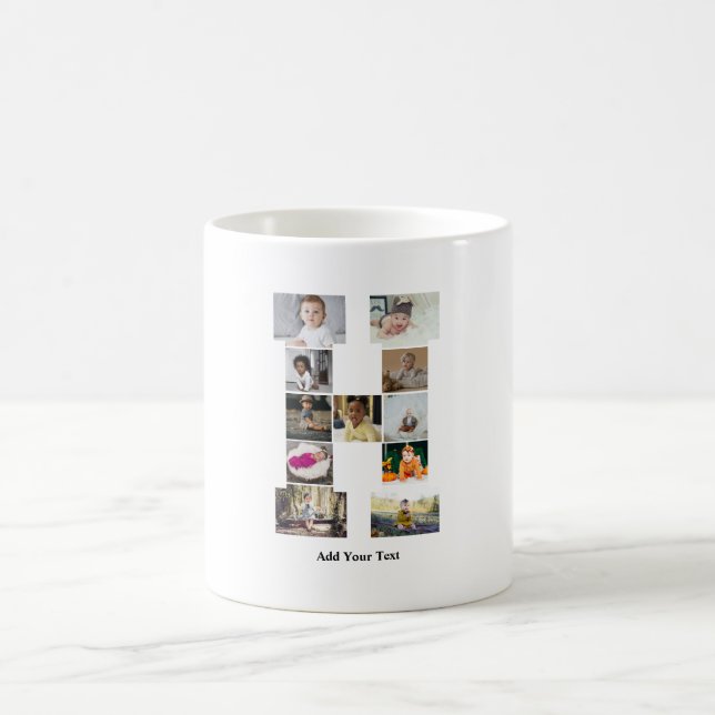 Utforma din egen fotopassage för Brev H Kaffemugg (Center)