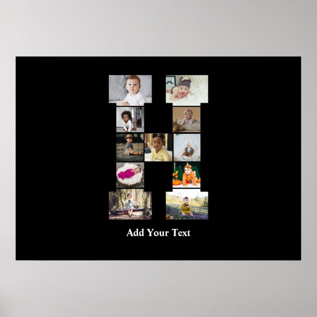 Utforma din egen fotopassage för Brev H Poster (Framsidan)