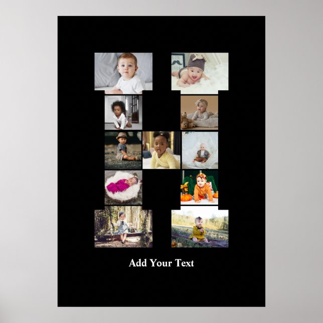 Utforma din egen fotopassage för Brev H Poster (Framsidan)