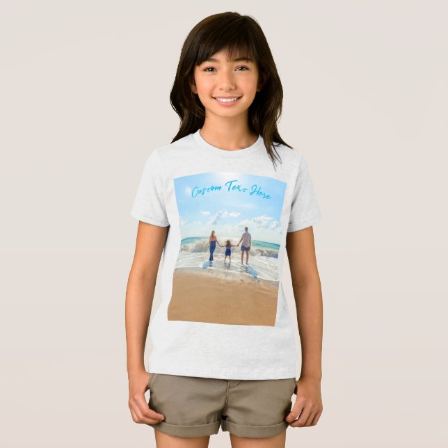 Utforma din egen fotot-skift med Anpassningsbar te T Shirt (Framsida Full)