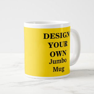 Utforma din egen jumbo Mugg - Bright Gult