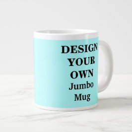 Utforma din egen jumbo Mugg - ljusblå blå