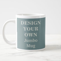 Utforma din egen jumbo Mugg - Teal
