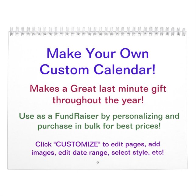 Utforma din egen kalender ~ Gör din egen! (Omslag)