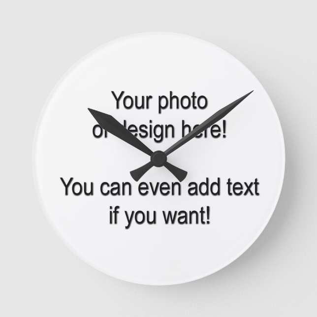 Utforma din egen klocka! rund klocka (Framsida)