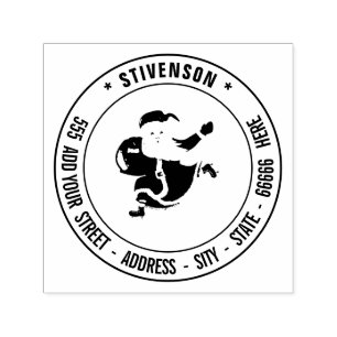 Utforma din egen Namn-juljul i Adress i Frimärke Självfärgande Stämpel