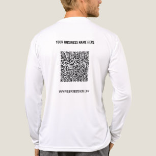 Utforma din egen Personlig Text QR-kod - företag T Shirt