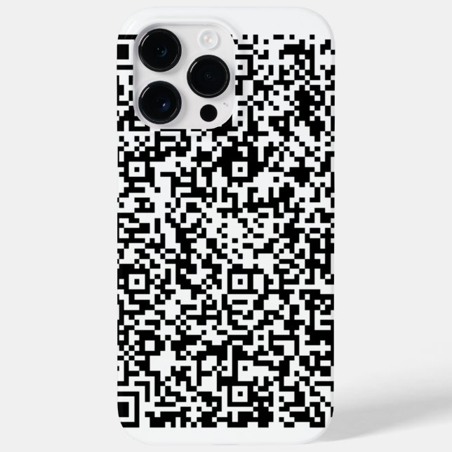 Utforma din egen QR-kod iphone case Anpassningsbar (Baksida)