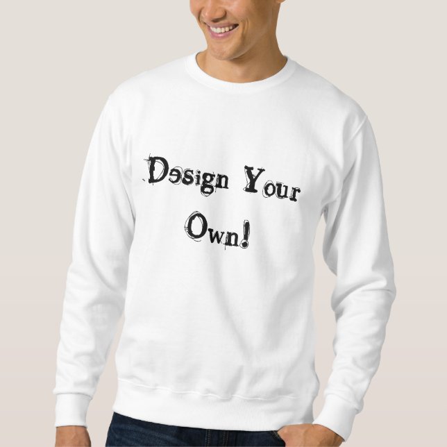 Utforma din egen vita sweatshirt (Framsida)