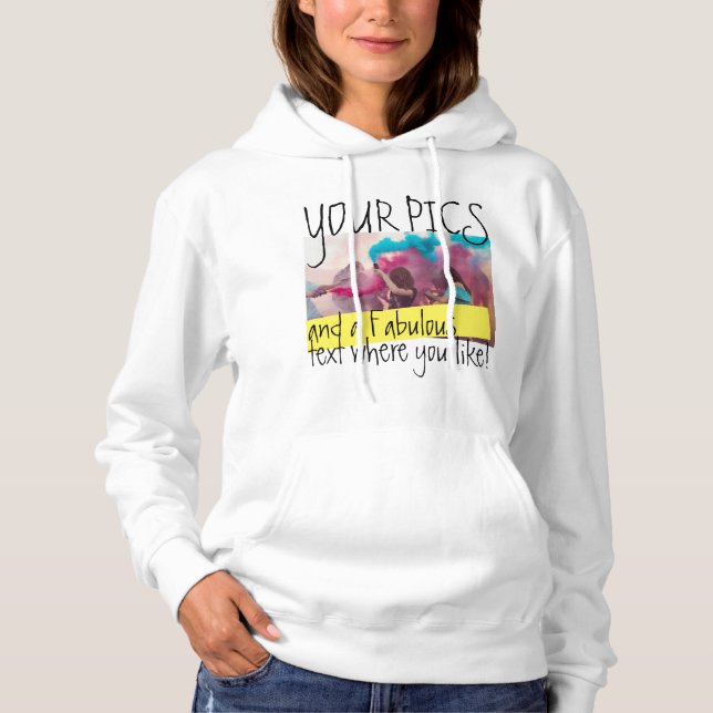 Utforma din Hoodie! Personlig Fotosvensk skjorta T Shirt (Framsida)